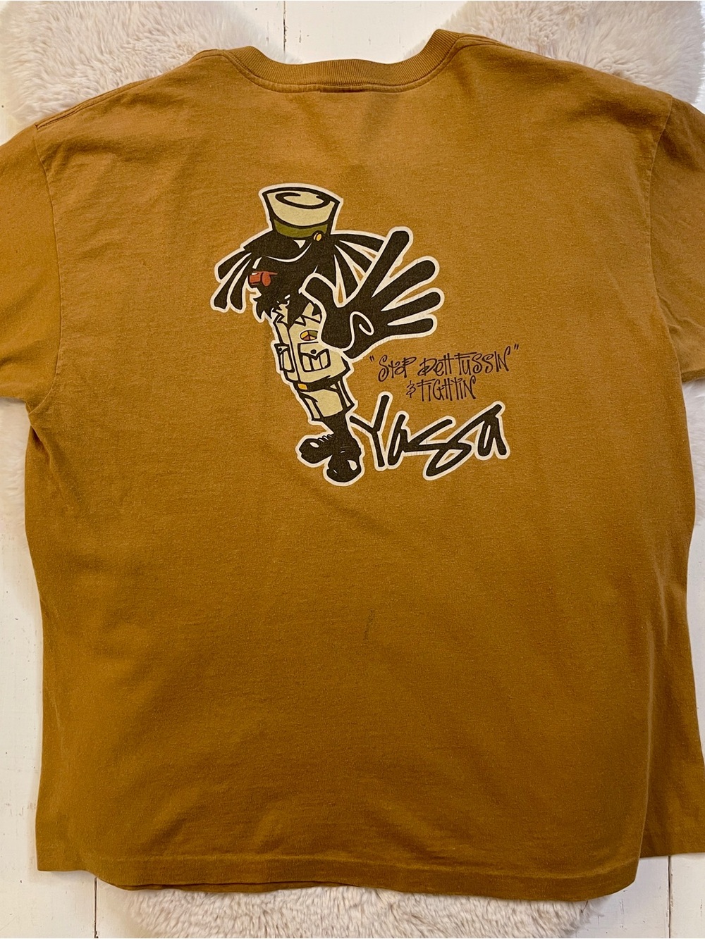 (RARE) Men's Vintage 90s YAGA brand Graphic Tee with reggae print